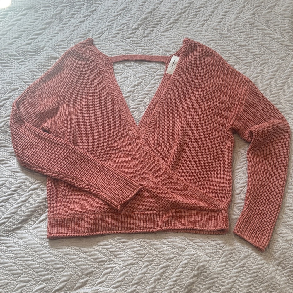 Jessica Simpson Deep V-Neck Sweater